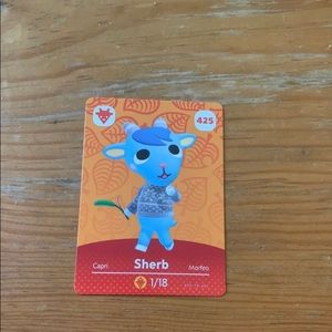 Sherb Animal Crossing Amiibo Card